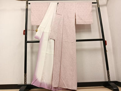 平和屋着物●大変加工の良い総絞り小紋　正絹　逸品　未使用　AABJ2967ph