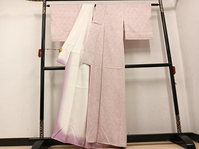 平和屋着物●大変加工の良い総絞り小紋　正絹　逸品　未使用　AABJ2967ph