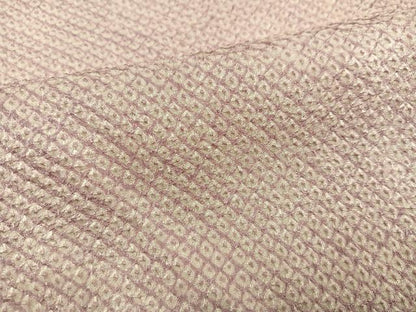 平和屋着物●大変加工の良い総絞り小紋　正絹　逸品　未使用　AABJ2967ph