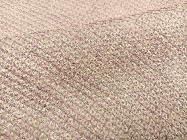 平和屋着物●大変加工の良い総絞り小紋　正絹　逸品　未使用　AABJ2967ph