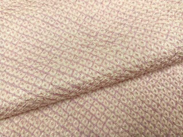 平和屋着物●大変加工の良い総絞り小紋　正絹　逸品　未使用　AABJ2967ph