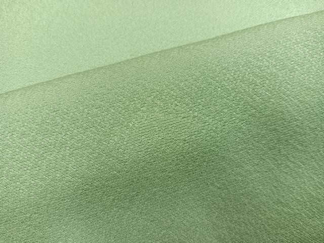 平和屋着物●上質な色無地　松竹梅地紋　薄萌葱色　正絹　逸品　AABJ2990ph
