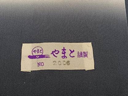 平和屋着物●結城紬　100亀甲　吉祥間道　やまと誂製　正絹　逸品　AABJ2992ph