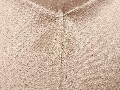 平和屋着物●豪華色留袖　駒刺繍　地紙草花文　金彩　正絹　逸品　AABJ2993ph