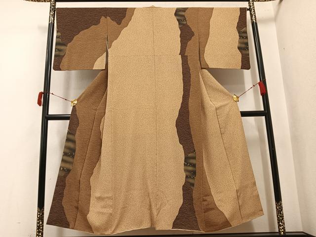 平和屋着物●訪問着　勘九郎　霞芝文　正絹　逸品　AABJ2995ph