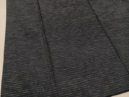 平和屋着物●男性　紬　横段文　正絹　逸品　AABJ2997ph