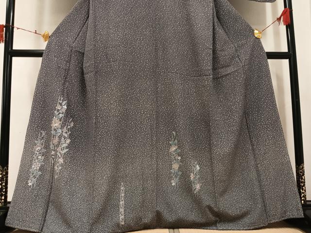 平和屋着物●訪問着　更紗草花文　正絹　逸品　未使用　AABJ2999ph