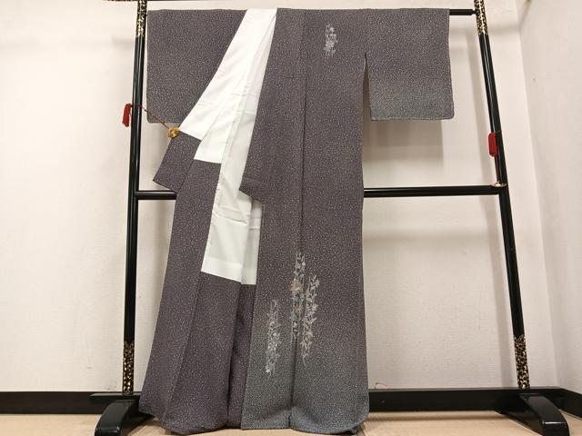 平和屋着物●訪問着　更紗草花文　正絹　逸品　未使用　AABJ2999ph
