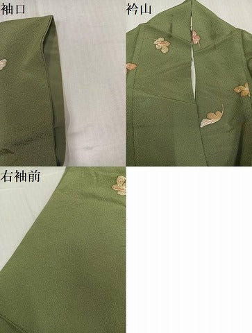 平和屋着物●上質な小紋　舞葉文　金彩　小田急百貨店扱い　正絹　逸品　AABJ3005ph