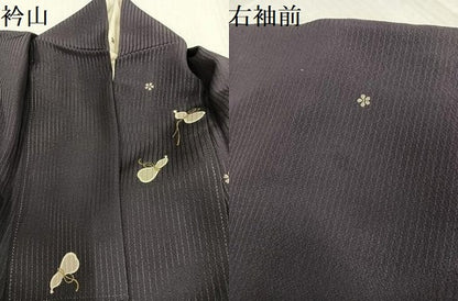 平和屋着物●上質な小紋　瓢箪花文　金彩　正絹　逸品　AABJ3009ph