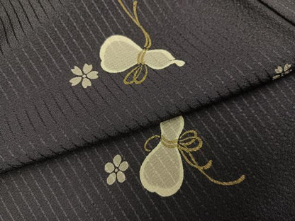 平和屋着物●上質な小紋　瓢箪花文　金彩　正絹　逸品　AABJ3009ph