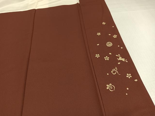 平和屋着物●上質な小紋　瓢箪花文　金彩　正絹　逸品　AABJ3009ph