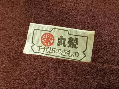 平和屋着物●上質な小紋　瓢箪花文　金彩　正絹　逸品　AABJ3009ph