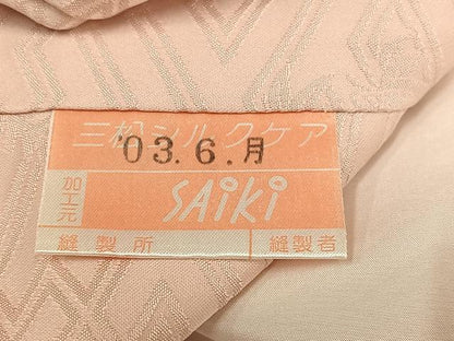 平和屋着物●豪華振袖　駒刺繍　檜扇草花文　金彩　正絹　逸品　AABJ3019ph