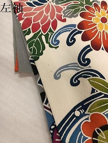 平和屋着物●豪華振袖　紅型　花鳥文　やまと誂製　正絹　逸品　AABJ3022ph