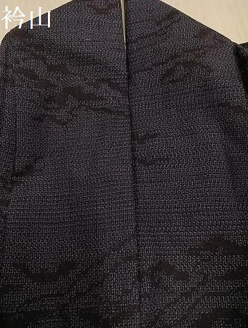 平和屋着物●結城紬　100亀甲　松　正絹　逸品　AABJ3034ph