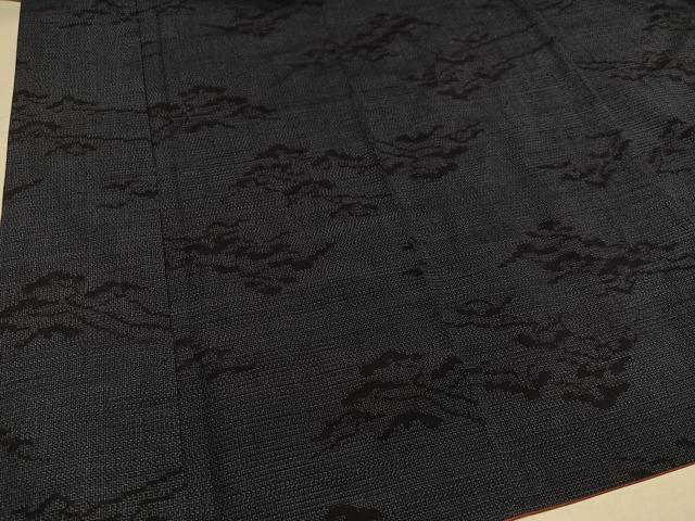 平和屋着物●結城紬　100亀甲　松　正絹　逸品　AABJ3034ph