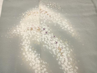 平和屋着物●訪問着　刺繍　霞文　暈し染め　金彩　正絹　逸品　AABJ3040ph