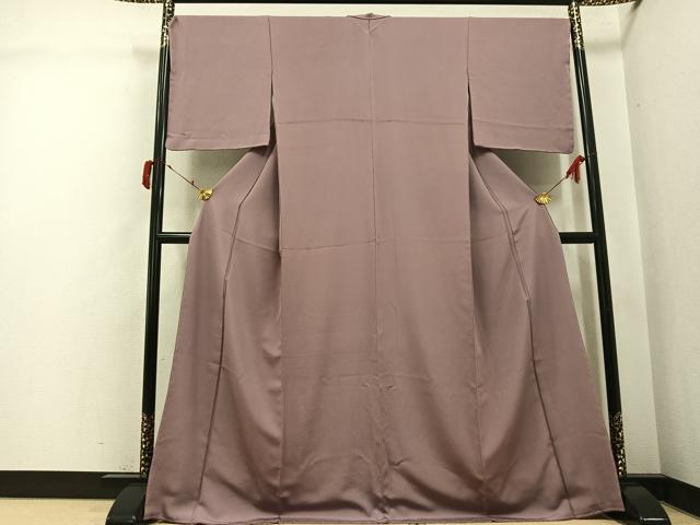 平和屋着物●上質な色無地　鴇浅葱色　正絹　逸品　未使用　AABJ3042ph