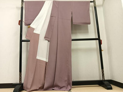 平和屋着物●上質な色無地　鴇浅葱色　正絹　逸品　未使用　AABJ3042ph