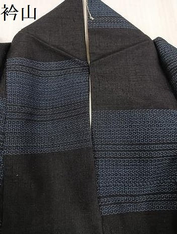 平和屋着物●結城紬　80亀甲　飛び亀甲　段違い文　正絹　逸品　AABJ3048ph
