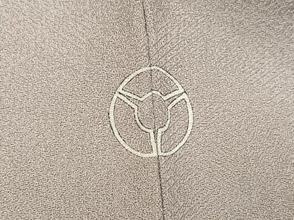 平和屋着物●訪問着　刺繍　草花文　暈し染め　金彩　正絹　逸品　AABJ3049ph