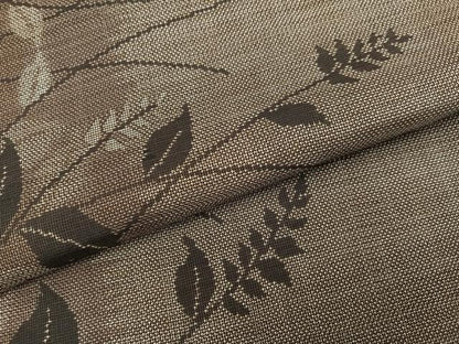 平和屋着物●本場大島紬　カタス9マルキ　草木文　正絹　逸品　未使用　AABJ3053ph