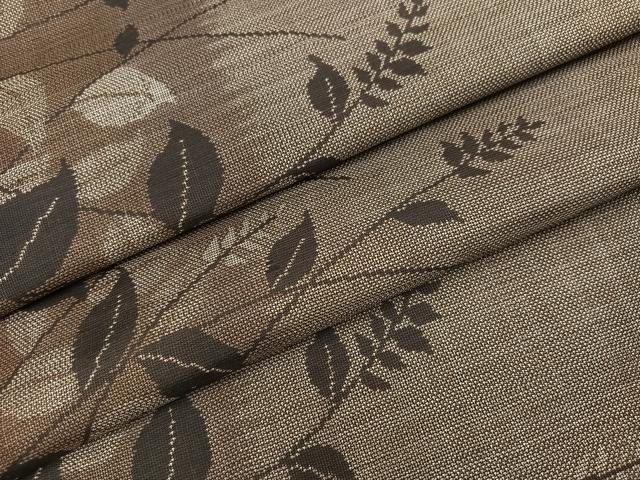 平和屋着物●本場大島紬　カタス9マルキ　草木文　正絹　逸品　未使用　AABJ3053ph