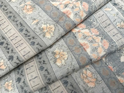 平和屋着物●小千谷紬　花間道　正絹　逸品　未使用　AABJ3060ph