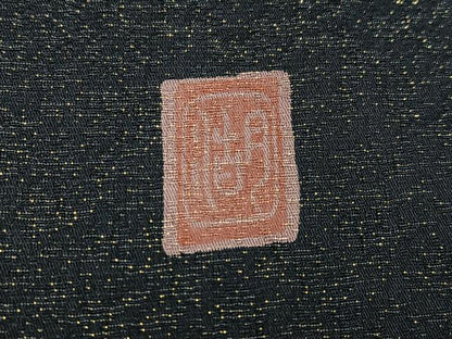 平和屋着物●十日町　名門　滝泰謹製　訪問着　中国三大刺繍　相良刺繍　おぼろ染め　重ね絞り　梅　金通し地　正絹　逸品　AABJ3063ph