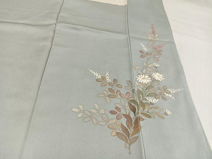 平和屋着物●訪問着　作家物　秀峰　枝花文　暈し染め　正絹　逸品　AABJ3065ph