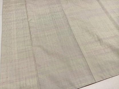 平和屋着物●真綿手引紬　よねざわ新田　虹彩　証紙付き　正絹　逸品　AABJ3075ph