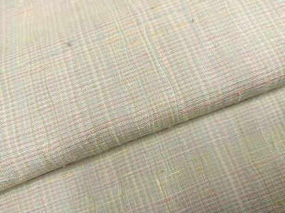 平和屋着物●真綿手引紬　よねざわ新田　虹彩　証紙付き　正絹　逸品　AABJ3075ph