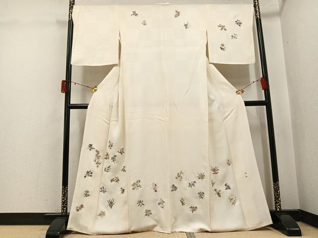 平和屋着物●訪問着　総刺繍　金糸　正絹　逸品　未使用　AABJ3078ph