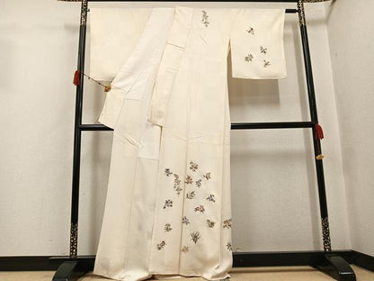 平和屋着物●訪問着　総刺繍　金糸　正絹　逸品　未使用　AABJ3078ph