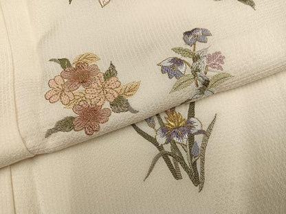 平和屋着物●訪問着　総刺繍　金糸　正絹　逸品　未使用　AABJ3078ph