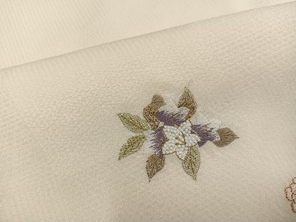 平和屋着物●訪問着　総刺繍　金糸　正絹　逸品　未使用　AABJ3078ph