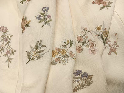 平和屋着物●訪問着　総刺繍　金糸　正絹　逸品　未使用　AABJ3078ph