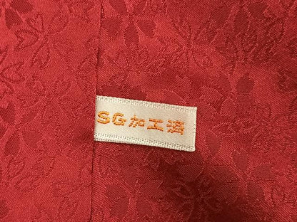 平和屋着物●豪華振袖　刺繍　舞花文　暈し染め　金糸　正絹　逸品　AABJ3080ph
