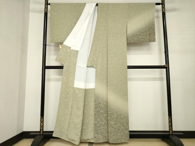 平和屋着物●訪問着　霞文　暈し染め　正絹　逸品　AABJ3082ck