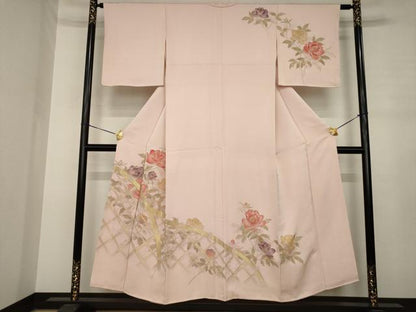 平和屋着物●訪問着　花籬文　正絹　逸品　AABJ3084ck