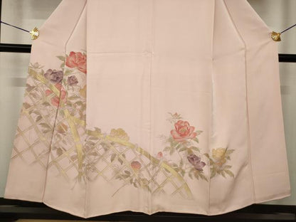 平和屋着物●訪問着　花籬文　正絹　逸品　AABJ3084ck