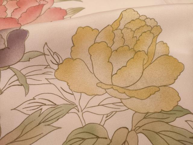 平和屋着物●訪問着　花籬文　正絹　逸品　AABJ3084ck