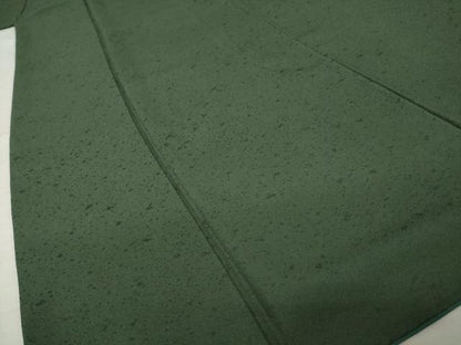 平和屋着物●友禅作家　城戸壇上　色無地　仙斎茶色　ロング丈　正絹　逸品　AABJ3088ck