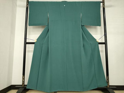 平和屋着物●上質な色無地　虫襖色　正絹　逸品　未使用　AABJ3093ck