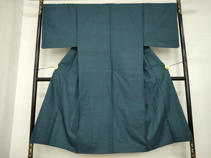 平和屋着物●男性　紬　100亀甲　総詰め　正絹　逸品　未使用　AABJ3097ck