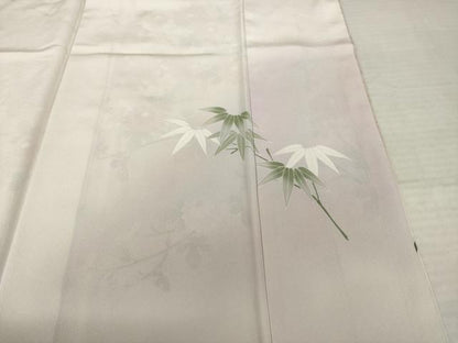 平和屋着物●訪問着　友禅　作家物　枝花文　暈し染め　金彩　正絹　逸品　AABJ3101ck
