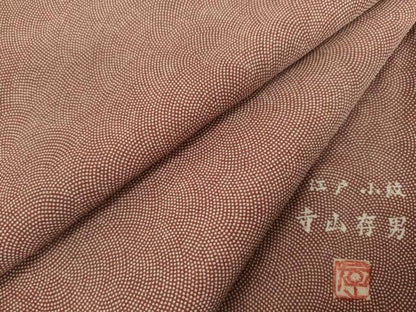 平和屋着物●寺山存男　江戸小紋　鮫小紋柄　正絹　逸品　AABJ3110ck
