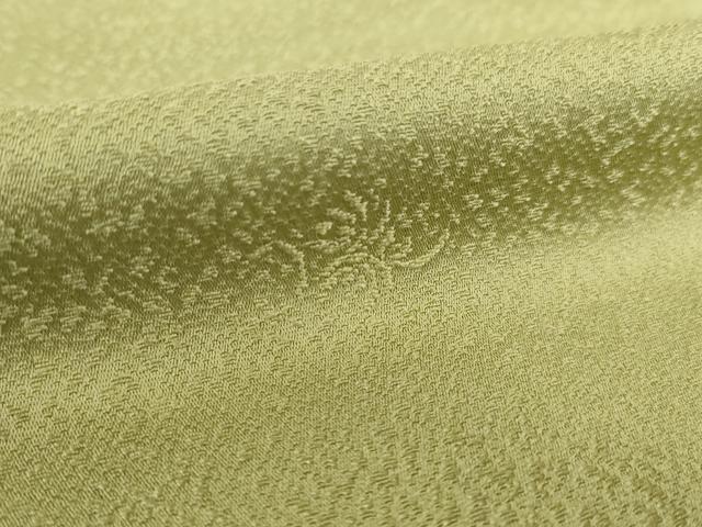平和屋着物●上質な色無地　海松色　正絹　逸品　AABJ3111ck