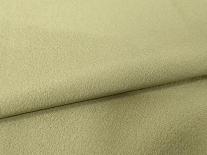 平和屋着物●上質な色無地　黄海松茶色　正絹　逸品　AABJ3114ck